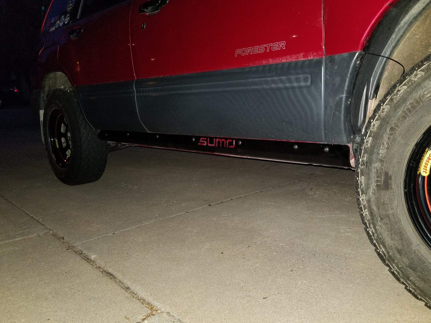 SUMO SUBARU Rock Slider (SRS) Steel Base – Subaru Forester (1998–2008)